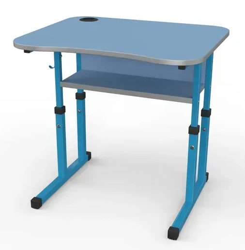 Стіл учнівський одномісний №4-7 без полиці /600х500 МФ Вересень